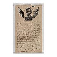 Image: Linen Replica of the Gettysburg Address