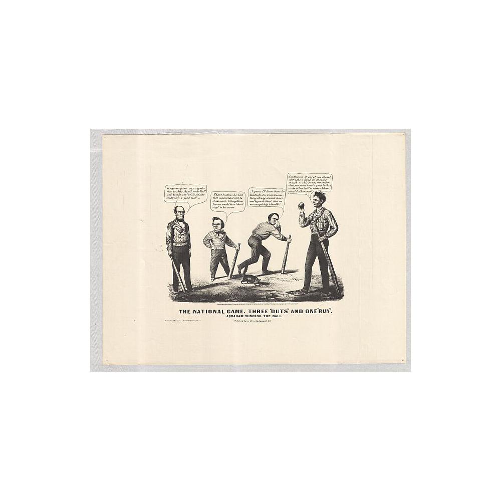 Image: The National Game: Three "Outs" and one "Run"