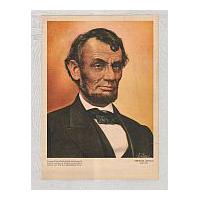 Image: Colored Print of Lincoln