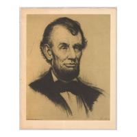 Image: Nuytten's Etching of President Abraham Lincoln