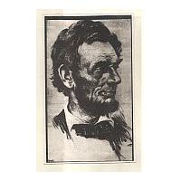 Image: Right-profile Portrait of President Abraham Lincoln
