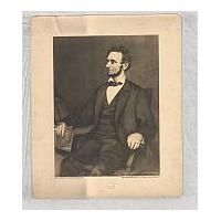 Image: Portrait of Lincoln Holding a Book