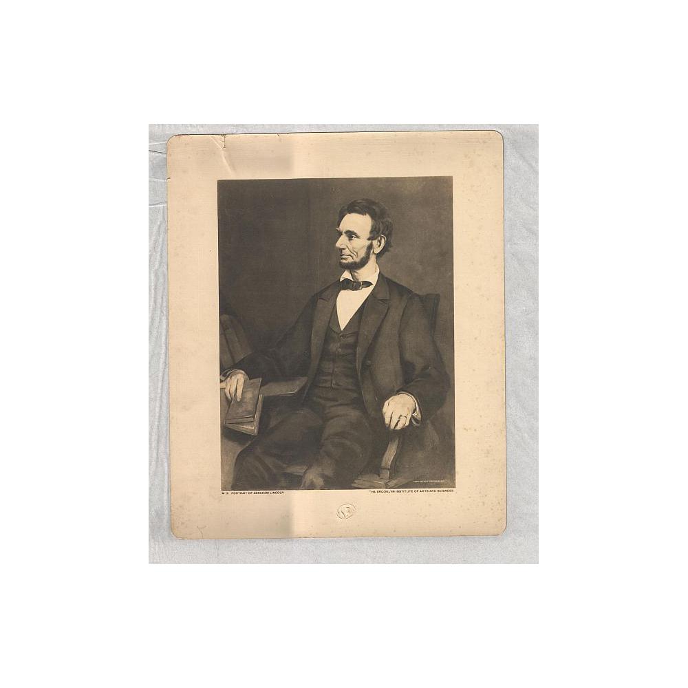 Image: Portrait of Lincoln Holding a Book