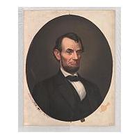 Image: Hand-colored Portrait of President Abraham Lincoln