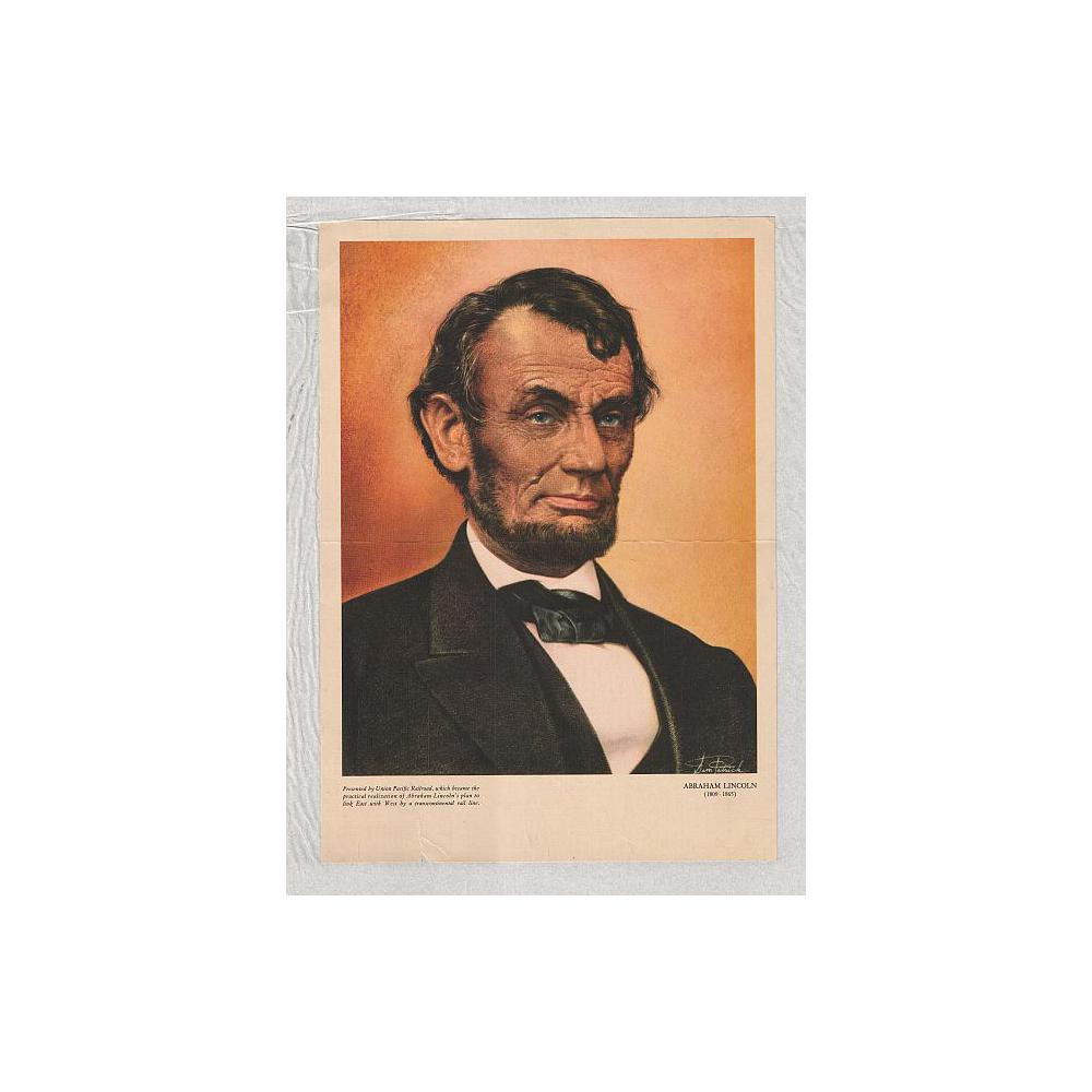 Image: Union Pacific Railroad Lincoln Poster