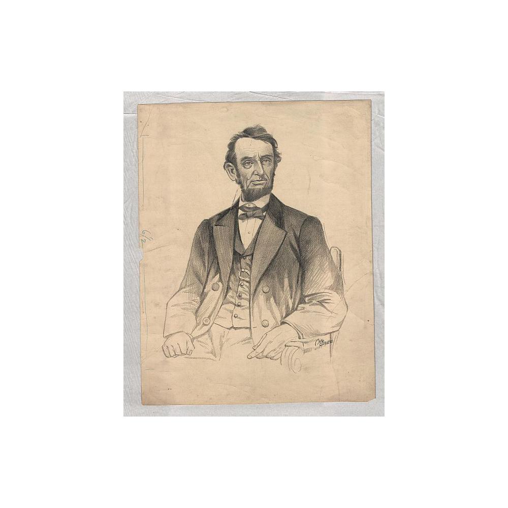 Image: President Abraham Lincoln, seated