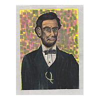 Image: Mixed Media Lincoln Portrait