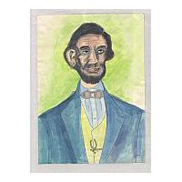 Image: Mixed Media Lincoln Portrait