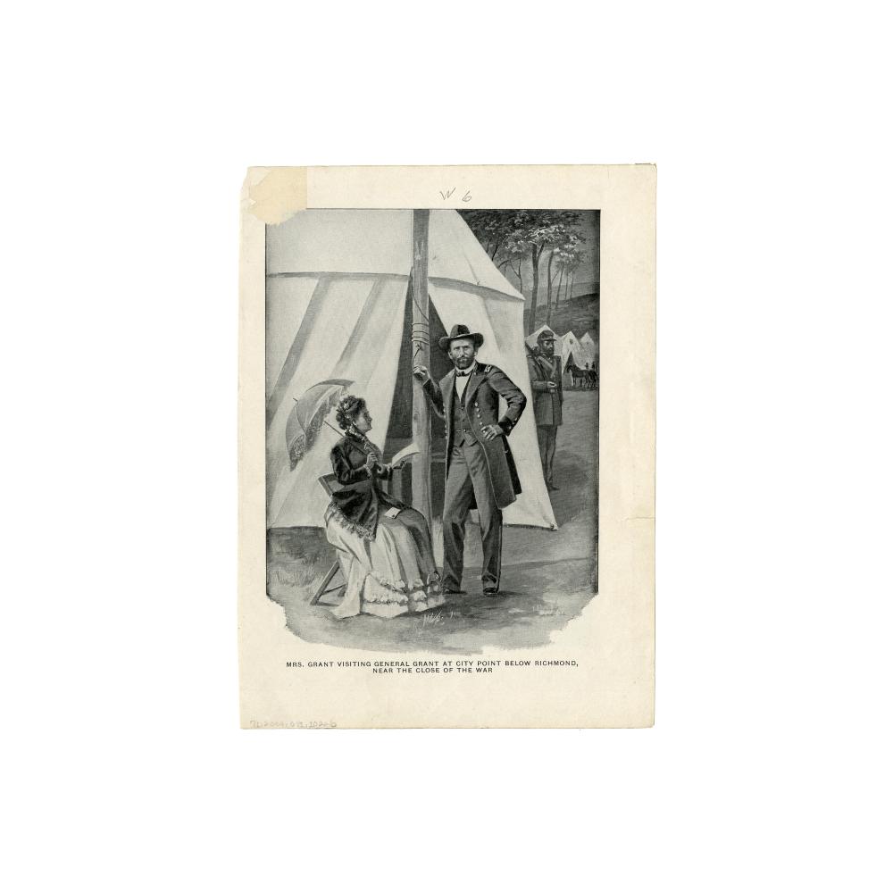 Image: Mrs. Grant visiting Mr. Grant