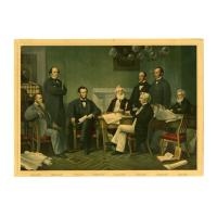 Image: The First Reading of the Emancipation Proclamation Before the Cabinet