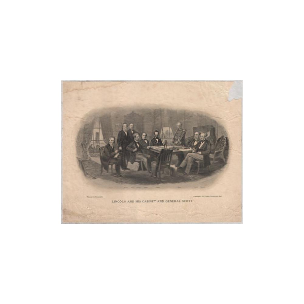 Image: President Lincoln and His Cabinet and General Scott