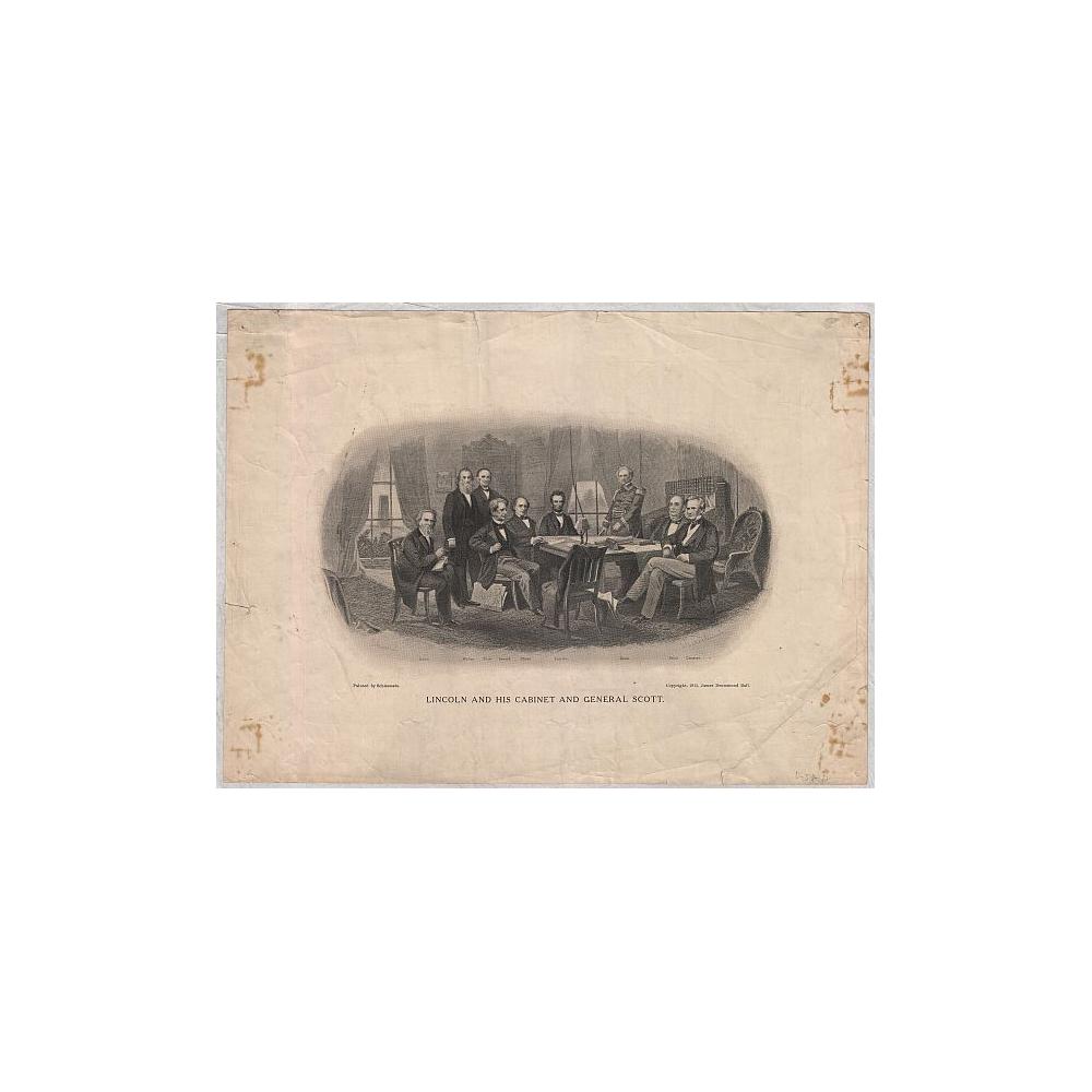 Image: President Lincoln and His Cabinet and General Scott in the White House