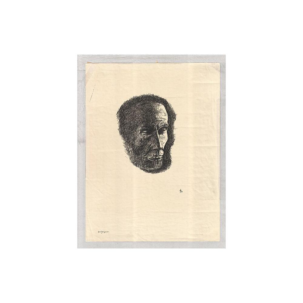 Image: Etching of Lincoln's Face