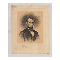 Image: Etching of Lincoln