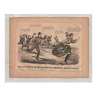 Image: The Last Ditch of the Chivalry, or A President in Petticoats