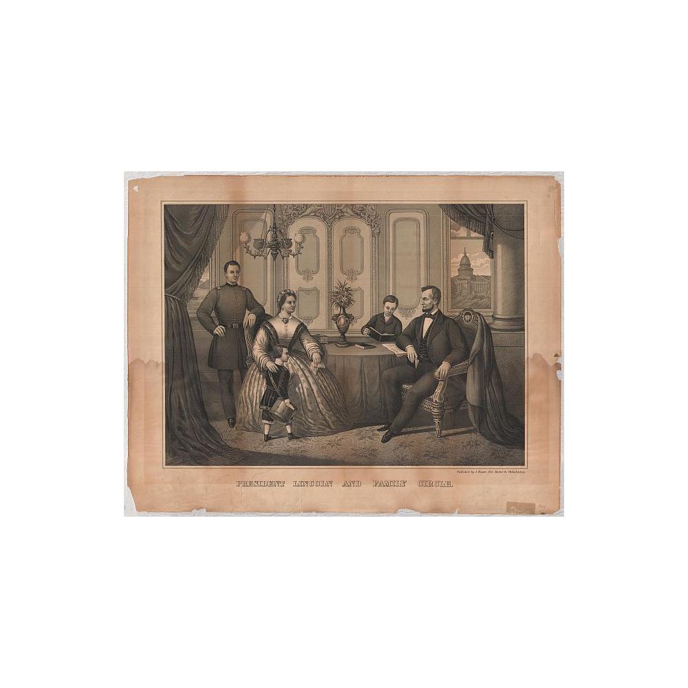 Image: President Lincoln and Family Circle