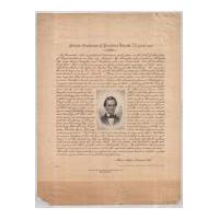 Image: Patriotic Sentiments of President Lincoln 22 years ago