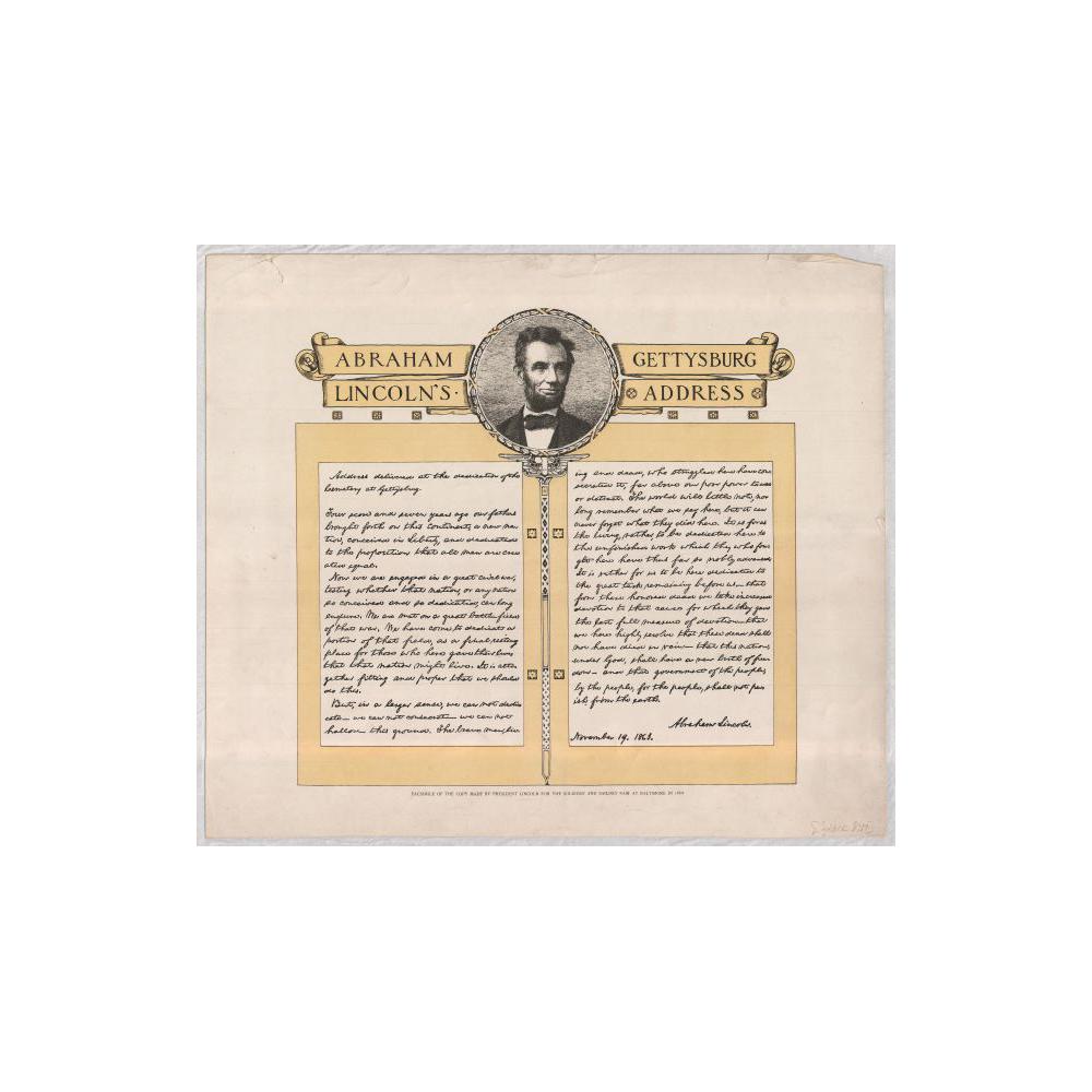 Image: Abraham Lincoln's Gettysburg Address