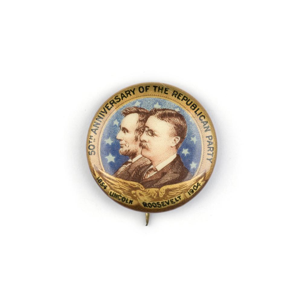 Image: Lincoln-Roosevelt pin