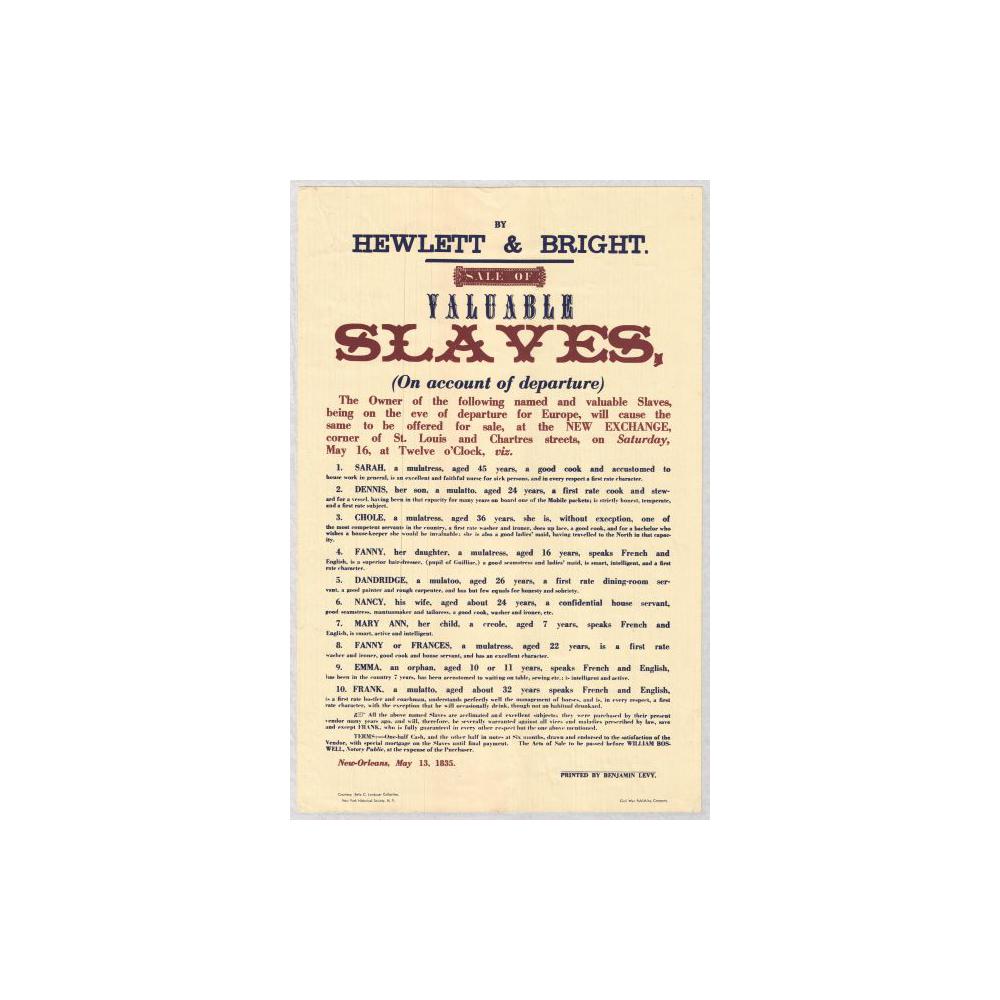 Image: Sale of Valuable Slaves