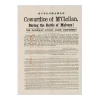 Image: Deplorable Cowardice of M'Clellan During the Battle of Malvern