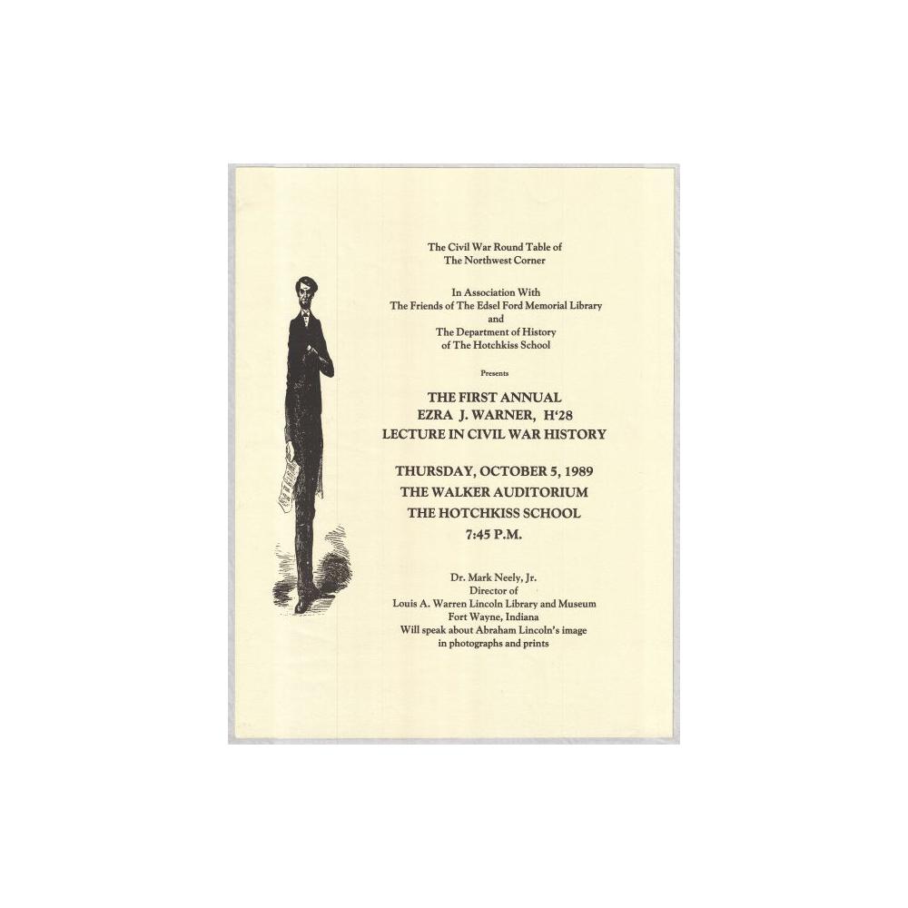 Image: First Annual Ezra J. Warner Lecture in Civil War History