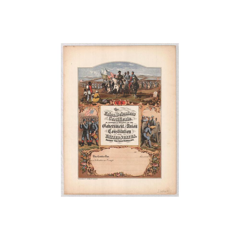 Image: Union Defenders Certificate