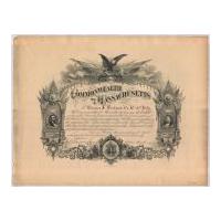 Image: Commonwealth of Massachusetts Certificate Honoring Civil War Soldier Thomas J. Peckham