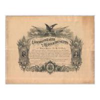 Image: Commonwealth of Massachusetts Certificate Honoring Civil War Soldier Robert Heron