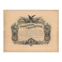 Image: Commonwealth of Massachusetts Certificate Honoring Civil War Soldier Charles A. Nickerson