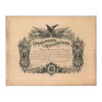Image: Commonwealth of Massachusetts Certificate Honoring Civil War Soldier Benjamin Williams