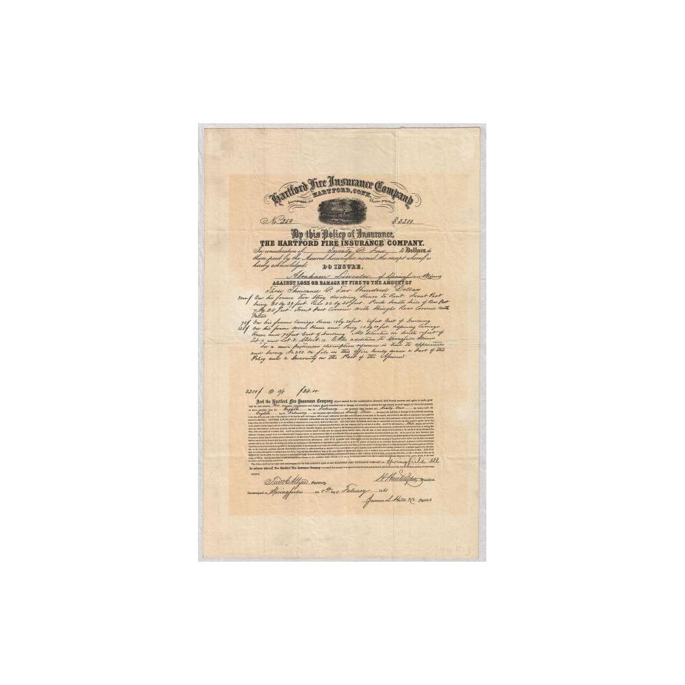 Image: Hartford Fire Insurance Company Policy