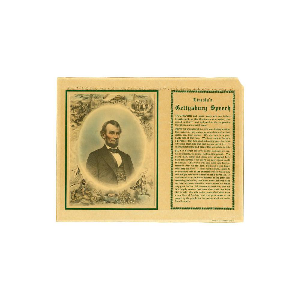 Image: Lincoln's Gettysburg Speech