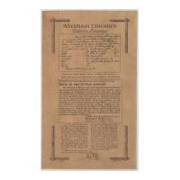 Image: Abraham Lincoln's Saloon License print