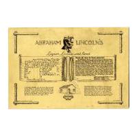 Image: Abraham Lincoln's Liquor License and Bond print