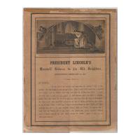 Image: President Lincoln's Farewell Address to His Old Neighbors