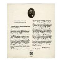 Image: Gettysburg Address print by Veterans of Foreign Wars
