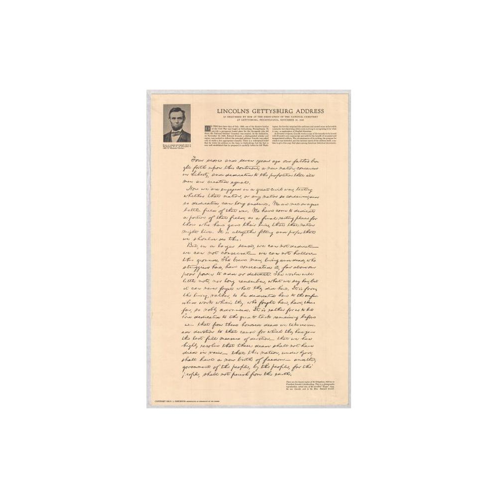 Image: Lincoln's Gettysburg Address