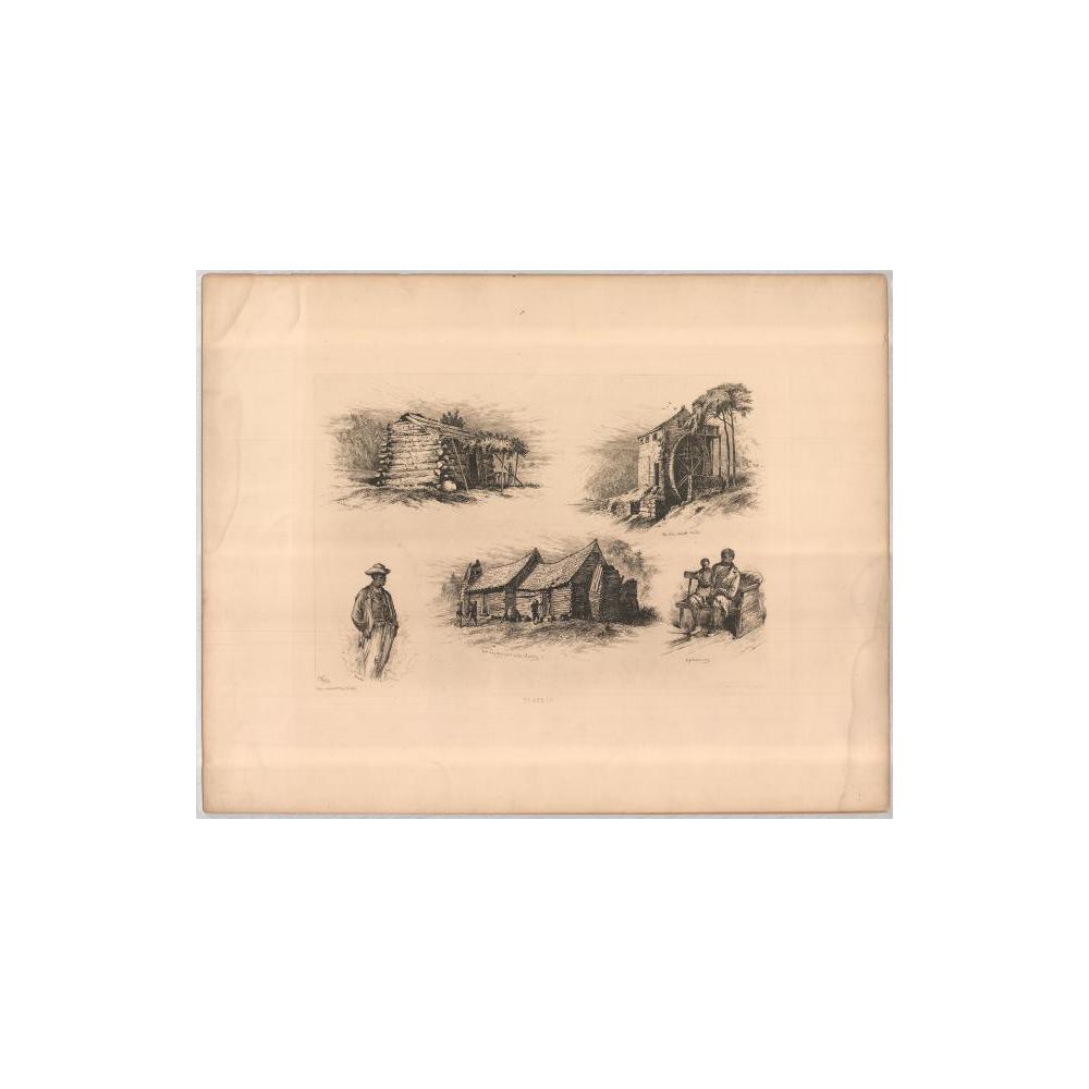 Image: Plate 10: Slave Cabin & Old Grist Mill & Pies for Sale?