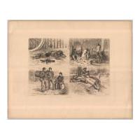 Image: Plate 29:  Four Scenes Depicting Life as a Soldier