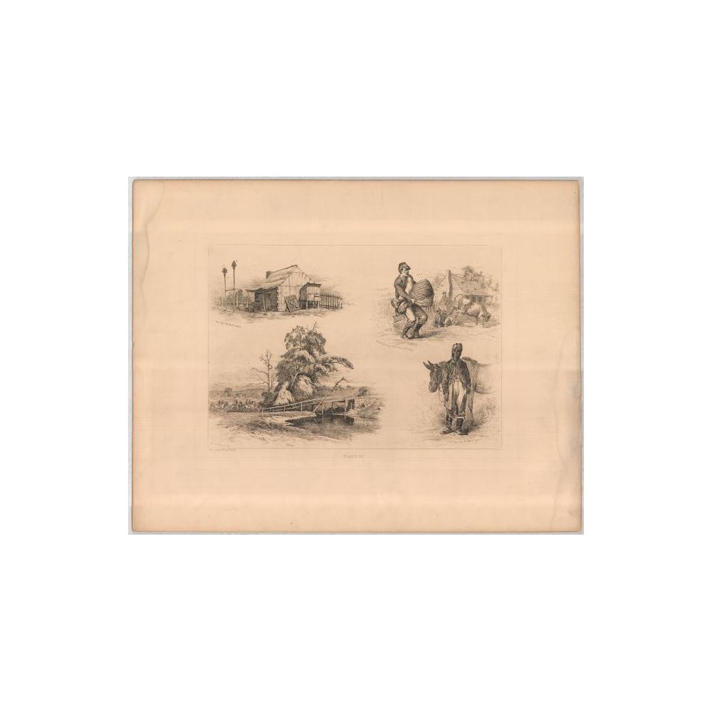 Image: Plate 32:  Four Scenes from a Soldier's Life