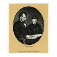 Image: President Lincoln and Son