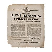 Image: Proclamation for a Day of Public Thanksgiving and Praise