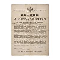 Image: Proclamation for a Day of Special Humiliation and Prayer