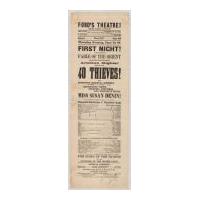 Image: Ford's Theatre Playbill: "40 Thieves!"