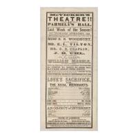 Image: McVicker's Theatre playbill
