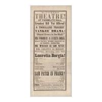 Image: McVicker's Theatre playbill