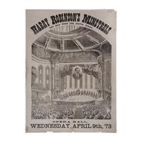 Image: Harry Robinson's Minstrels playbill