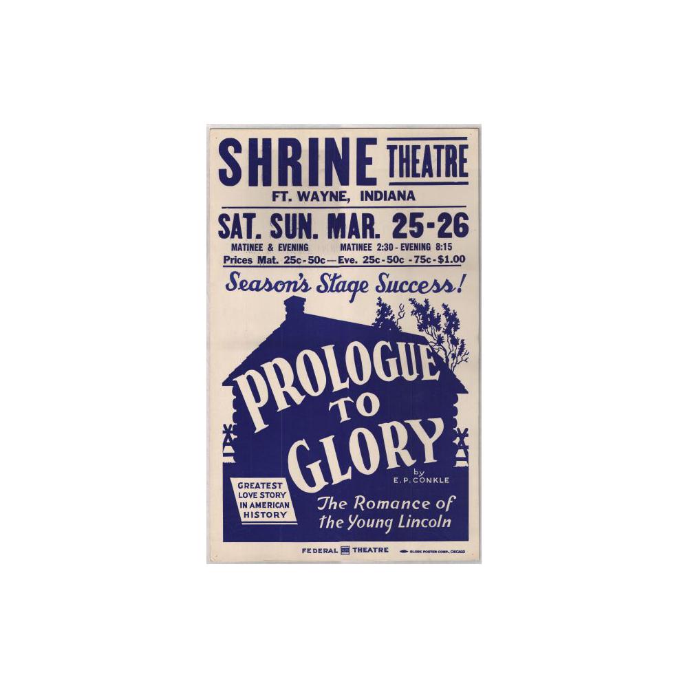 Image: Prologue to Glory playbill