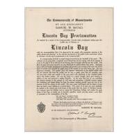 Image: Lincoln Day Proclamation